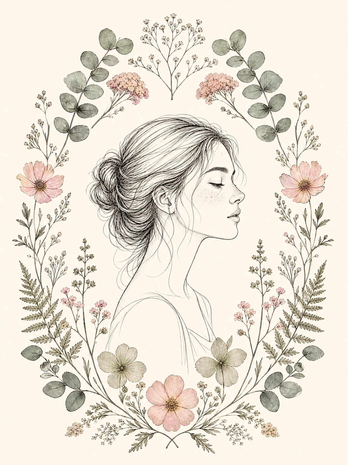 Line & Bloom art style sample