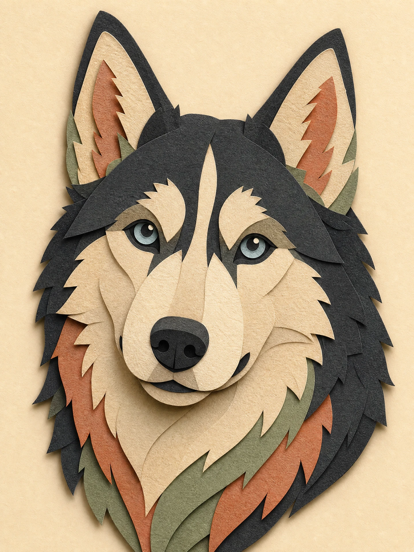 Paper Cut art style sample