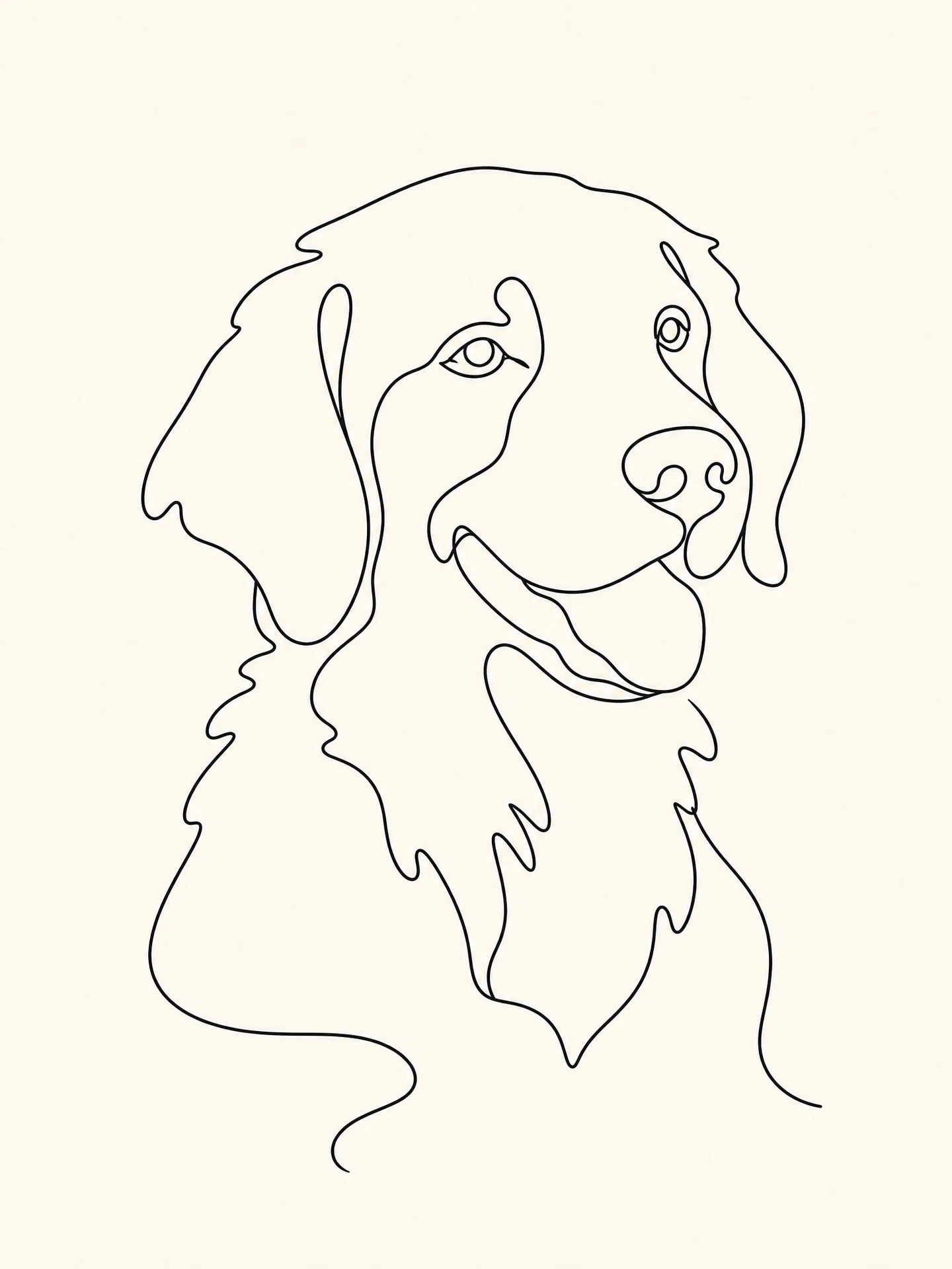 Single Line art style sample